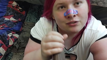 Preview 3 of Really Rape Vedios - Cute Catgirl BBW Tranny Gets Cumshot from BBC Shemale POV