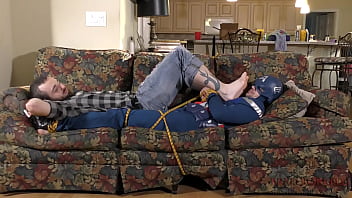 Preview 3 of Public Place Grouping - Captain America Worshiping Brad Borrelli Feet Part 3