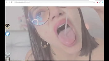Preview 2 of Girl Puni - babe&#039_s saliva is all over her dildo