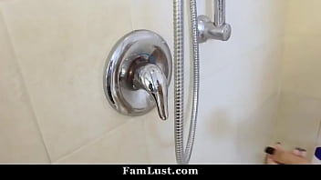 Preview 2 of Chocolate And Bananas - Step Bro Fucks His Sister in The Shower