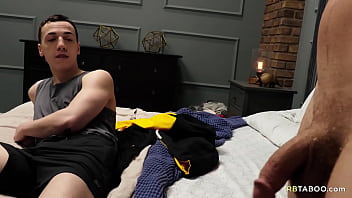 Preview 1 of Passing Drinking Men - Stepson bedding galore - Carter Woods,  Troye Jacobs