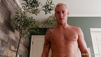 Preview 1 of My Sisters Buddy - One bed,  two muscular hot blokes - Dacotah Red,  Justin Matthews