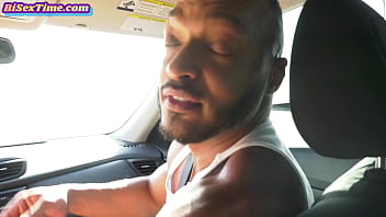 Preview 1 of Out Of Cum Sport - Babe rides bisex bf in interracial trio after cocksucking
