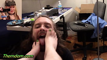 Preview 3 of Sex Big Ass Twitter - Chey&#039_s Sweaty Ticklish Feet Worshiped and Licked Clean