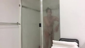 Preview 4 of Gay Dad Son Uncle - trans anairb jerking off in the shower
