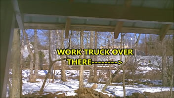 Preview 1 of Waman Babe Boy - Jack Off Naked In A Wide Open Public Park In The Snow Feb 2019