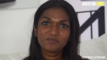 Preview 1 of Boob Boobxxx - AMATEUREURO - (Maya Secret,  Maurizio Mazza,  Yuri Loco) - Big Tits Indian Slut Anal Sex With Two Big White Cocks