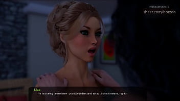 Preview 4 of Mom And Dougther Combo - 47 - Lesbian Auntie thought licking dilodo,  but it was my cock :D (dubbing - Milfy City)