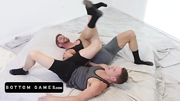 Preview 1 of Sunny Leoni Fuckrd - Epic Game Encounter Between Two Of The Sexiest Hunks In Sportswear Fighting For Being The Top