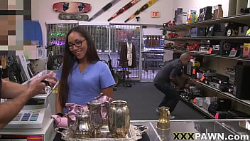 Preview 3 of Kala Gnda Xxx - XXX PAWN - Latin Essential Worker Joanna James Needs Money Fast,  So She Visits My Store In Search Of Opportunities