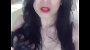Preview 4 of Kissing While Hand Job - asian trans anairb doing strip tease and play her huge boobs