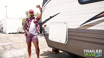Preview 1 of Shina Ax Video - TRAILERTRASHBOYS Gay Drew Sebastian Barebacks Zack Bishop