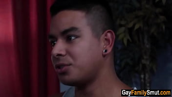 Preview 2 of Cali Logan Hell Down Upon You - Gay step uncle teaches stepnephew sex
