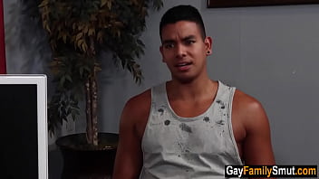 Preview 1 of Cali Logan Hell Down Upon You - Gay step uncle teaches stepnephew sex