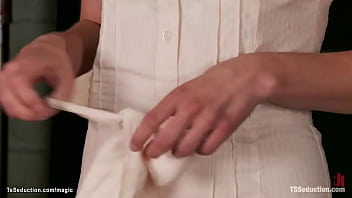 Preview 2 of Father Figure 7 Steven St Croix - Shemale fuck bound couple on audition