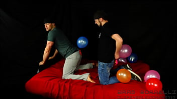 Preview 2 of Sxsc Gand - Brad Borrelli And Mr Bliss Pop Baloons Doggystyle For You Looners