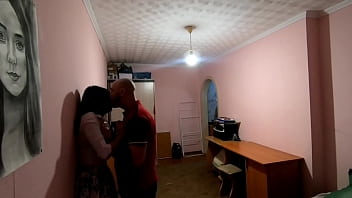 Preview 1 of Incesto Padre E Hija Por Poringa - Stepbrother Fucked his Step-sister in Stockings and Accidentally Cum inside Her. POV.