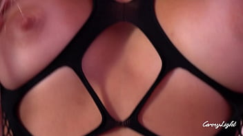 Preview 2 of Japanese Lust For The Sister - Step Sister Spying Step Brother Jerking off then help him to Cum with Sexy Fishnet Family Therapy Amateur Couple CarryLight