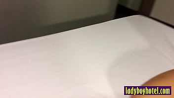 Preview 1 of Karina Vitr - Handcuffed shemale Som sucked big hard dick before hardcore ass fucking