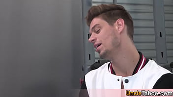 Preview 2 of Eurobabes Group Sex 203 - Workout lesson for nerd Josh Cannon on stepbros big dick