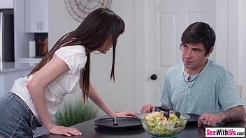 Preview 2 of Desi Started - Petite teen stepsis fucks her stepbro when they are alone at home