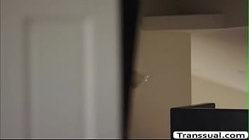 Preview 1 of Ams Vk - Horny TS lets stepson fuck her wet ass