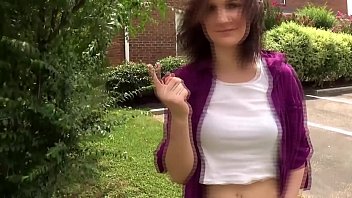 Preview 2 of Tanya Tate Extreme Orgasm - Brunette Flashing Tits and Ass Out In Public