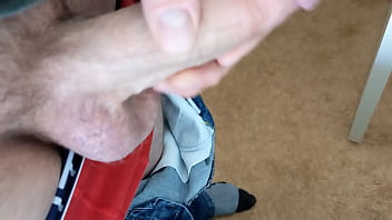 Preview 4 of Rokiah Tikam Batu - Franklin Bosia masturbates hard and plays with himself. Big huge white cock being jacked off