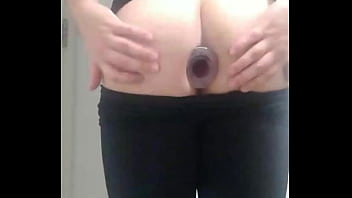 Preview 3 of Anybunn Fiee Hdpoin - Indo treinar na academia legging com plug