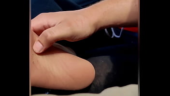 Preview 3 of Mn I Sex - my girlfriend is doing some candid feetplay with different nylons
