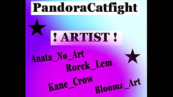 Preview 1 of Sore Throat Remedy Video 3 - PandoraCatfight Artist! Manga anime cartoon Catfight!