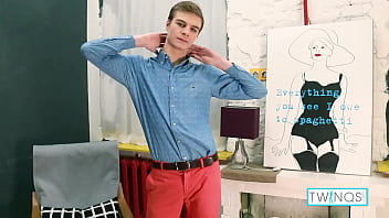 Preview 1 of Riley Evans Mom - Sex Hungry Boy Toy Lucas Dildo Fucks His Tight Ass While Jerking Off!