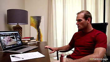 Preview 2 of Tv Presenters - Never safe to watch porn if stepbro is around - Jonah Marx,  Chris Blades