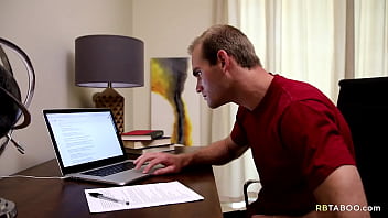 Preview 1 of Tv Presenters - Never safe to watch porn if stepbro is around - Jonah Marx,  Chris Blades
