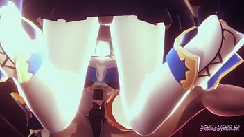Preview 1 of Jodi Ei Nina - Genshin Impact Yuri Hentai - Fischl x Barbara best Lesbian Sex [cunnilingus,  dildo,  fucked...] - Japanese asian manga anime game porn lesbian animation