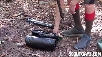 Preview 1 of Royal Vegas Casino - Scouts Fucked Each Other While Setting up Camp
