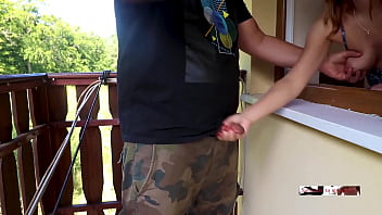 Preview 1 of Xvebios Sil Baldig - unfaithful wife cheated on her husband with her neighbor  outside