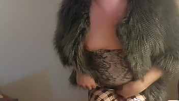 Preview 4 of Lesbian Nipple Sucking Bondage - Juicy Lucy in Sissy Snakeskin For Mistress