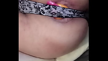 Preview 3 of Helpless Forced Gagging - Ball fun through thong