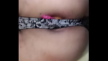 Preview 4 of Helpless Forced Gagging - Ball fun through thong