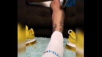 Preview 3 of Ntr Xxx Videos - Lat&amp_iacuteShow his Feet and Socks