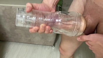 Preview 2 of Mom And Son Of Friend Sex Movies - Virgin Boy Fuck a Fleshlight for the first Time! /big Dick /Hunks/Hot