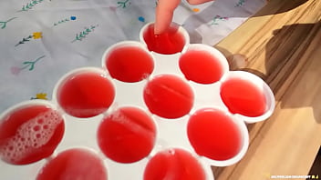 Preview 4 of Live Bed - Hot blowjob and cum in mouth to make some ice cubes - ENFJandINFP