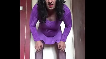 Preview 1 of Ape Tiub Sex Sinhala - bisexual crossdressing gay sissy mark wright shoots his cumshot  on the floor but wished another mans cumshot would go down the back of his throat instead