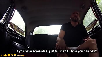 Preview 2 of Cohi Aun - Bigtit cabbie publicly riding passenger on the backseat