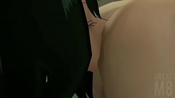 Preview 2 of Df Fg Xxx Mov - Froppy gives Deku a rimjob (by Greatm8)