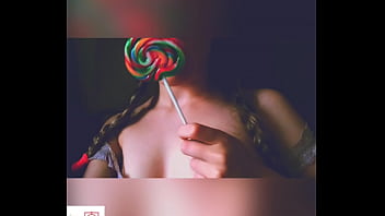 Preview 3 of Passed Out Drunk Wife Dp - Little nymph teasing you with a lollipop