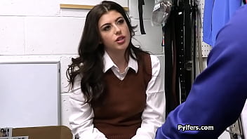 Preview 1 of Amy Jekson - Officer rips suspects pantyhose and fucks pussy