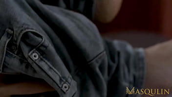 Preview 1 of Percuma Nude - MASQULIN Muscular Hunk Kit Cohen Barebacks Jock Damon Heart
