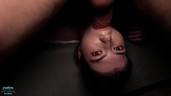 Preview 4 of Chubby Reluctant Fuck - Skinny teen girl tests her pussy for strength